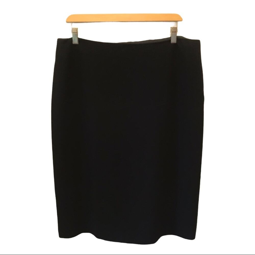 Ellen Tracy Black Pencil Skirt Career 14 NWT